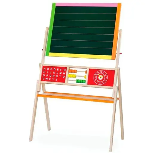 Деревянный мольберт Viga Toys 50951 двусторонний магнитный - фото 1