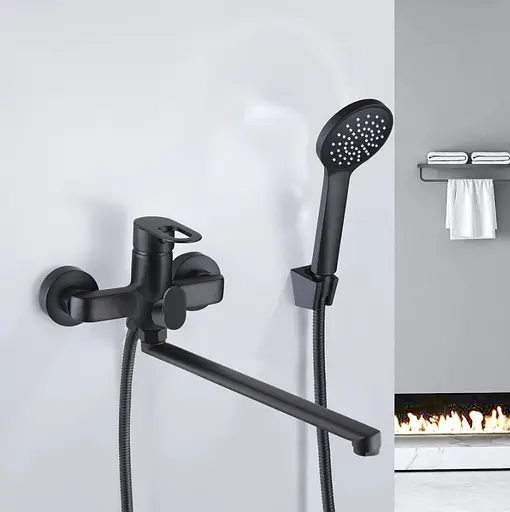 Змішувач для ванни Lidz Latwa 005 LDLAT005BLA45420 - фото 2