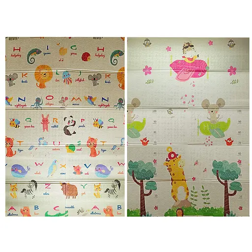 Детский Термоковрик двусторонний складной Bambi K6601-6, 180 х 120 х 0,8 см - фото 1