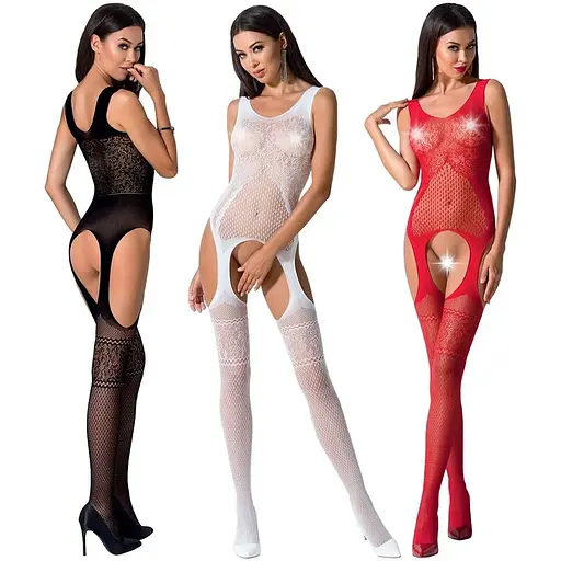 Бодистокинг Passion BS061 White - фото 3