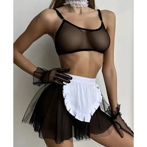 Костюм покоївки для рольових ігор - фото 1