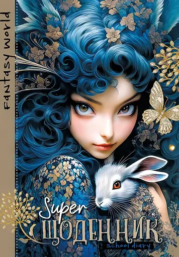 Щоденник, 55 г, скоба, 143x200 мм, 40 аркушів, 24084