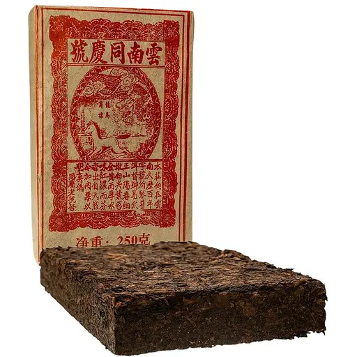 Шу Пуэр Лошадка и дракон Подвал и буряк 2003 г - кирпичик 250 г