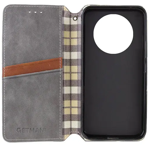 Чохол-книжка Getman шкіряний Cubic PU для Xiaomi Redmi 14C/Poco C75 Сірий - фото 2