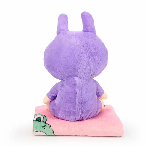 М'яка іграшка-плед та подушка 3 в 1 Лабубу 50 см Бузковий Colorful Home LAB2V - фото 2