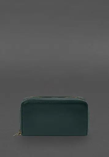 Кожаный клатч-купюрник 4.0 зеленый краст - фото 6