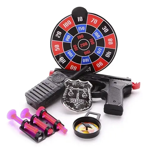 Игровой набор Дартс с пистолетами, мишенью, присосками и рацией IM116B