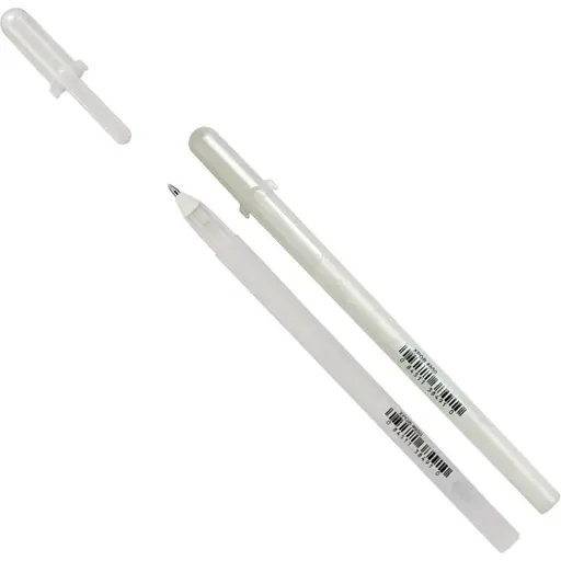 Ручка гелевая Sakura Glaze 3D-Roller Белый - фото 1