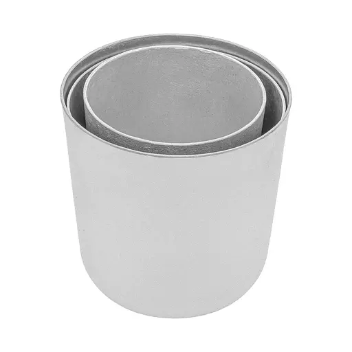 Набір з 3 форм для випікання пасок, хліба та кексів з литого алюмінію 0.5, 0.35 та 0.2 л, Полімет Сірий 85587 - фото 3