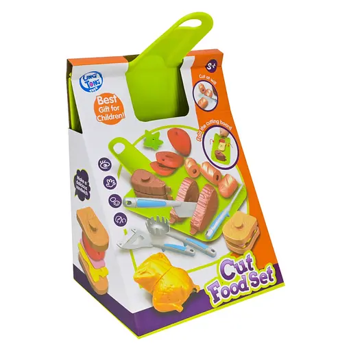 Дитячий набір продуктів "Фаст-фуд" LT8801-8D, овочі, прибори - фото 3