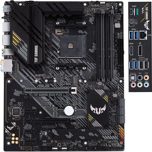 Материнская плата Asus TUF Gaming B550-PLUS sAM4 B550 4xDDR4 M.2 HDMI DP ATX - фото 3