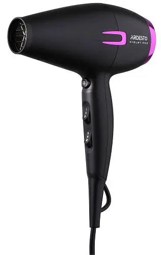 Фен Ardesto HD-Y221PRO, Black, 2100W, 2 швидкості, 3 режими, дифузор, концентратор, функція &quot;Cool Shot&quot;, захист від перегріву, Soft Touch покриття - фото 2