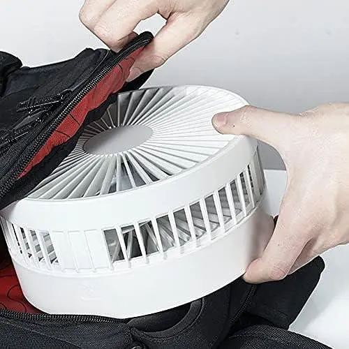 Портативний складний вентилятор P9s 7" із зарядкою 4 швидкості USB-зарядка - фото 2