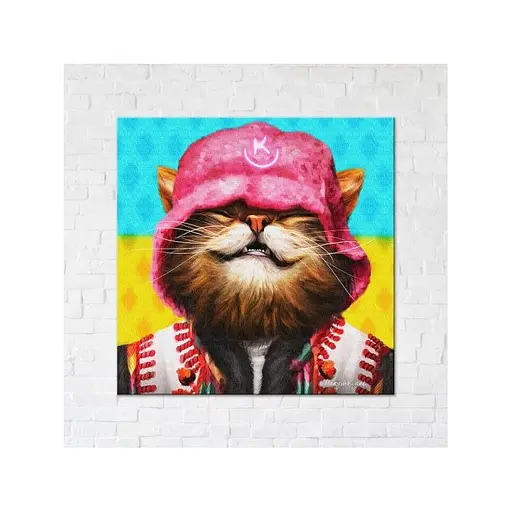 Постер Котик Brushme Kalush Марианна Пащук 40х40 см