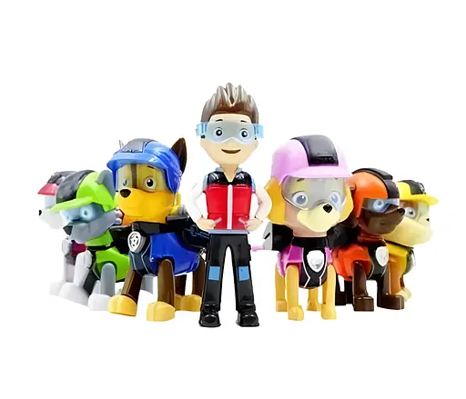 Набор игровых фигурок Щенячий патруль 7 шт. с подвижными лапками (G023E) - фото 3