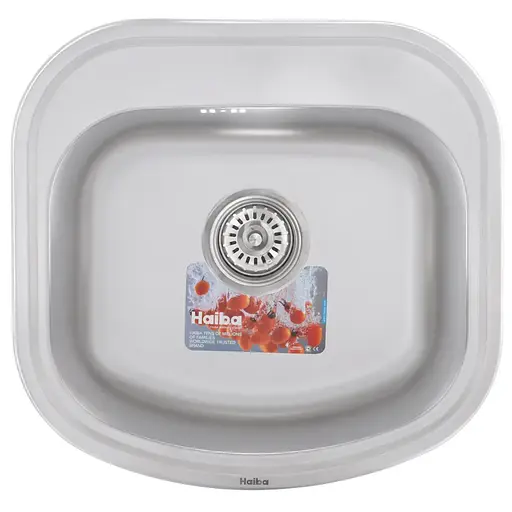 Кухонная мойка Haiba 49x47 satin HB0537, Нержавеющая сталь - фото 1