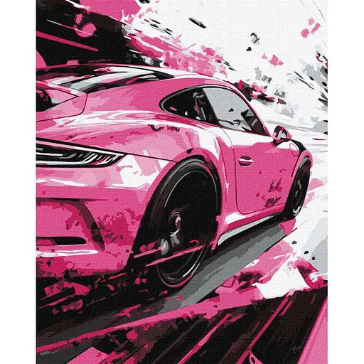 Картина за номерами "Рожевий стиль" ©art_selena_ua Ідейка KHO5156, 40х50 см - фото 1