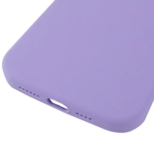 Чехол Silicone Case AA Logo with MagSafe для Apple iPhone 12 Pro Max 6.7 Сиреневый/Dasheen - фото 6