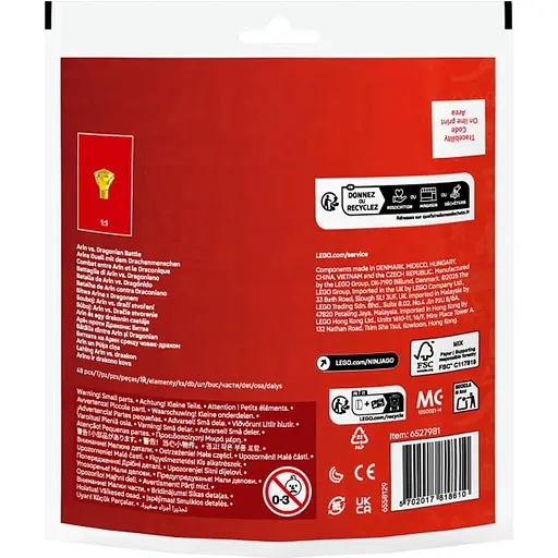 Конструктор LEGO Ninjago Арин против Дракона: Битва 48 деталей (30700) - фото 2