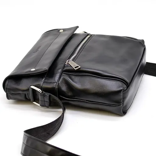 Кожаная мужская сумка через плечо TARWA 24х30х6 см sum0025888 - фото 8