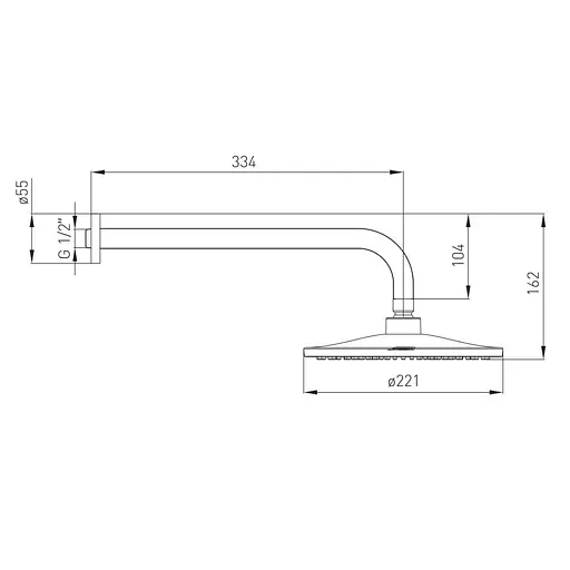 Верхний душ Volle Solar 1530.180101, Хром - фото 2