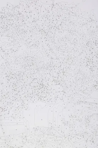 Набір для розпису по номерах "Рожеві та білі трояни у вазі" 40*50 см, IDEA2-GX45871, ТМ "99IDEAS" - фото 7