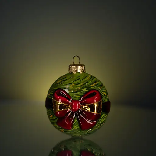 Набір ялинкових прикрас Різдвяні історії Ялинковий в дерев'яній коробці скло (4820001154214) - фото 4