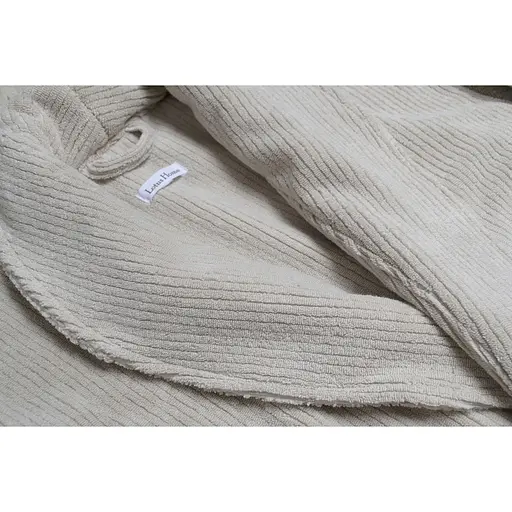 Халат Lotus Home Bold New махровый S бежевый (svt-2000022347952) - фото 3