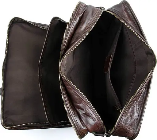 Чоловіча шкіряна сумка Vintage 38х26,5х15 см 000154327 - фото 6