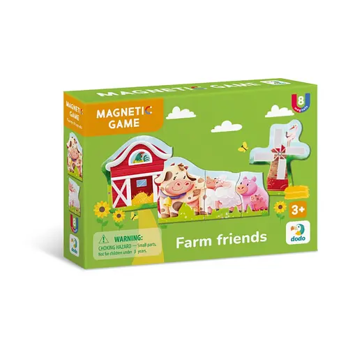 Дитяча магнітна гра "Друзі з ферми" DoDo Toys 200255, 8 елементів - фото 1
