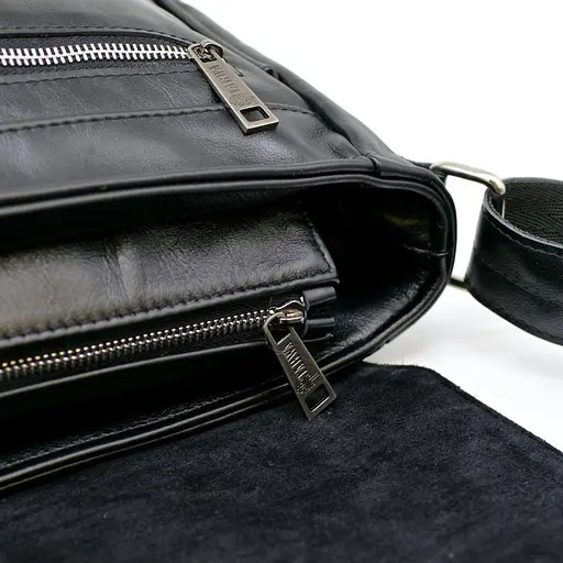 Кожаная мужская сумка через плечо TARWA 37х29.5х11 см sum0025838 - фото 6