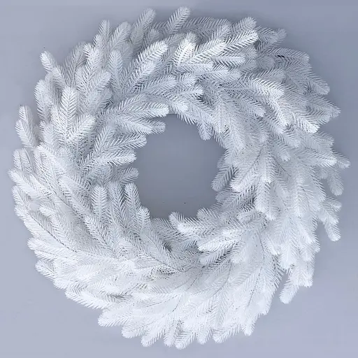 Вінок хвойний різдвяний Hvoya Traditional литий білий 60 см