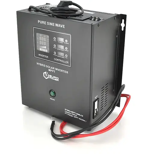 Гібридний інвертор Europower RTSWm-MPPT-2000LCD, 1400W, 24V, струм заряду 10A, 140-275V, MPPT (20/40А, 30-90Vdc)