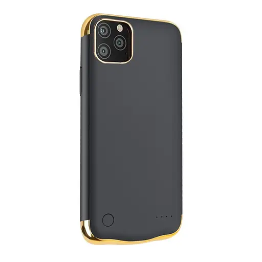 Чехол-аккумулятор XON PowerCase для iPhone 12 5500 mAh Черный/Золотой (PCBS1112155G 2988) - фото 2