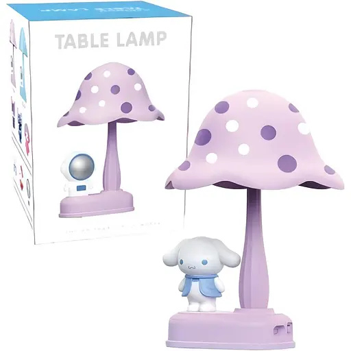 Детская настольная лампа Cinnamoroll грибочек фиолетовая (339D)