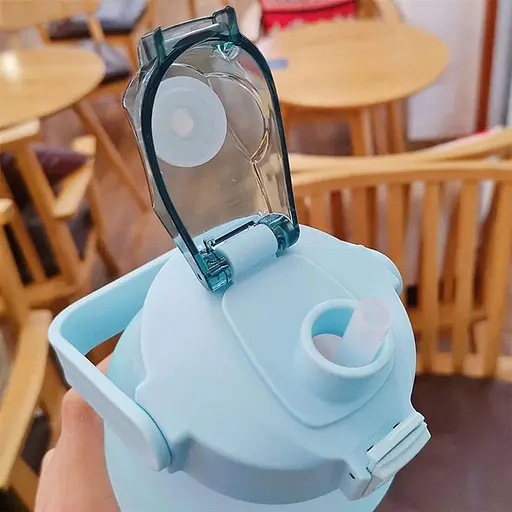 Спортивная бутылка для воды BOTTLE gym purple/navy 2 л - фото 4