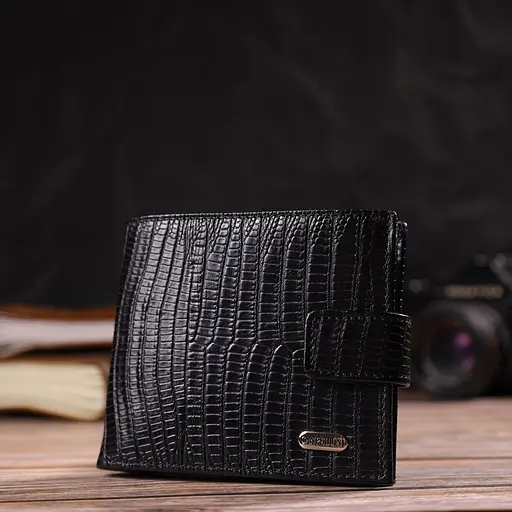 Мужской кожаный кошелек Canpellini 11.5х10х1 см acs0025685 - фото 6