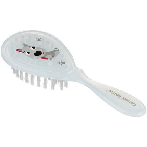 Щiтка для волосся тверда з гребінцем Canpol babies Cute Animals блакитна (2/419_blu) - фото 5