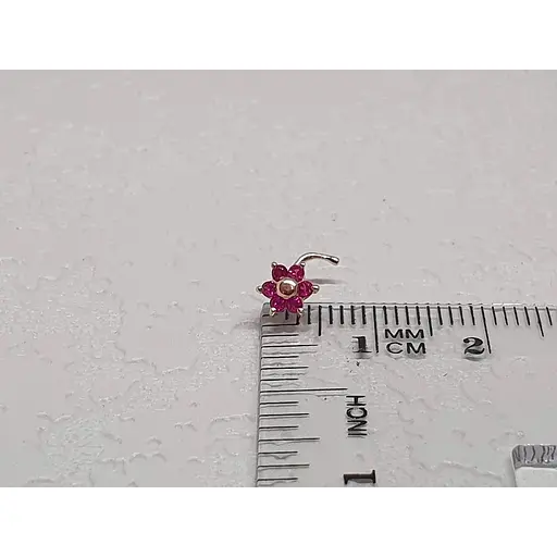 Золотая серьга-пирсинг в нос Dear с фианитами. 1040.9 - фото 3