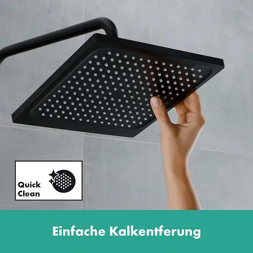 Душова система Hansgrohe Vernis Shape Showerpipe 240 1jet з термостатом Matt Black 26427670, Чорний матовий - фото 4