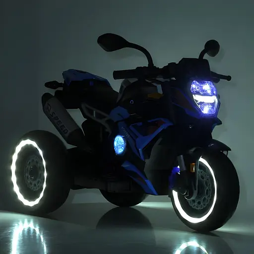Електромобіль дитячий Bambi Мотоцикл M 6142EL-1 триколісний 12V7AH світло музика EVA - фото 5
