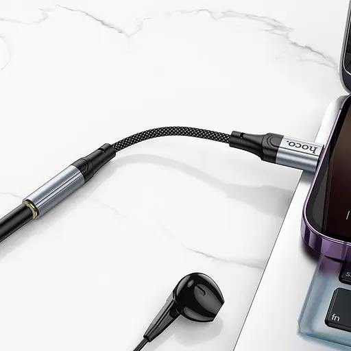 Перехідник Hoco Lightning to 3.5 мм Fresh digital audio converter LS36A 0.12 м DA - фото 2