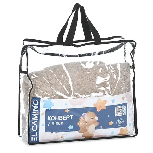 Детский конверт в коляску El Camino ME 1132 Footmuff Teddy Bear защита от ветра, влаги и холода - фото 4
