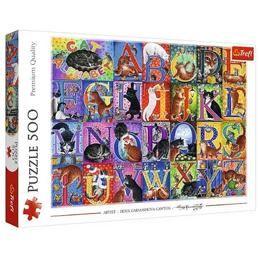 Пазл Trefl Кошачий алфавит 500 эл. (37527) - фото 1