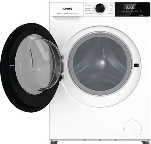 Стирально-сушильная машина Gorenje фронтальная 8(5) кг 1400 A+ 55 см дисплей пара инвертор белый - фото 4