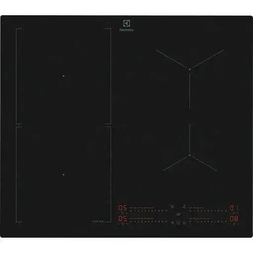 Варильна поверхня Electrolux Electrolux індукційна, 60см, розширена зона, датчик кипіння, Hob2Hood, чорний матовий - фото 1