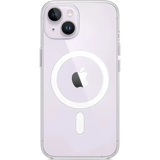 Оригинальный противоударный чехол Apple Clear Case MagSafe для iPhone 14 (6.1") Прозрачный (MPU13RM/A) - фото 6