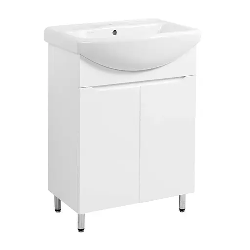 Тумба підлогова ПіК Альба Т1 під раковину Cersanit Cersania 55 см Білий 30412 - фото 1