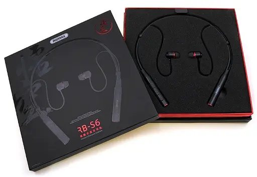 Вакуумні Bluetooth навушники‑гарнітура Remax RB‑S6 Чорні - фото 6