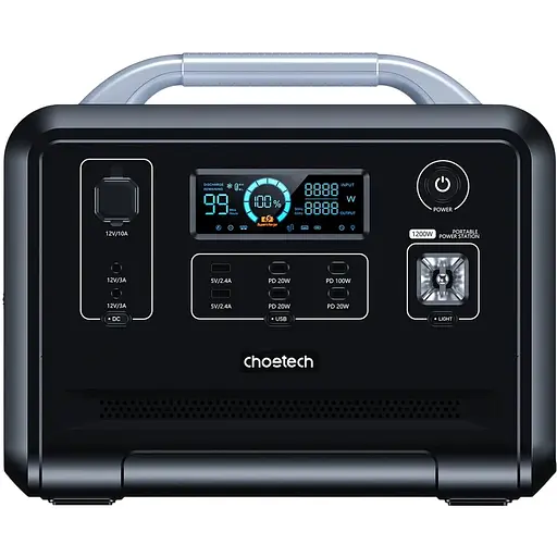 Зарядная станция Choetech BS005 1200Вт (960Вт/ч) AC, LiFePo4 LiFePo4, MPPT, UPS, USB-C PD100 Вт